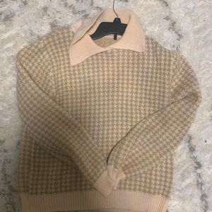 shein preppy collar top never worn